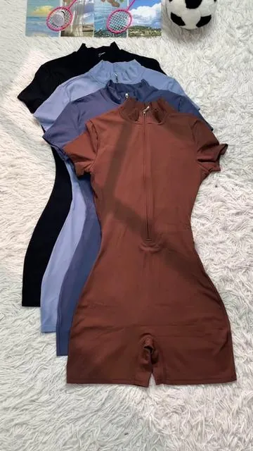 Found a jumpsuit suitable for yoga in summer.🔥🔥🔥 #zipper  #tummycontrol  #romper #quickdrying  #shortsleeve  #bodycon #jumpsuit #jumpsuits    #jumpsuitoutfits #adorable #cute #toocute #flattering #sportswear  #Sports #Yoga #Fitness #gymgirl #gymwearforwomen #running #activewearhaul #activewearfashion #activewearforwomen #athletic #athleticwear #sportstiktok #sportstok   #jumpsuitstyle  #viraljumpsuit   #yogawear #gymtok #gymwear #workout #yogaoutfit  #yogagirl #yogaclothes #yogatok #workoutfit #workoutclothes #spotlightfinds #fashiondeals #TikTokShopHolidayHaul #tiktokmademebuyit  #tiktokshopfinds 