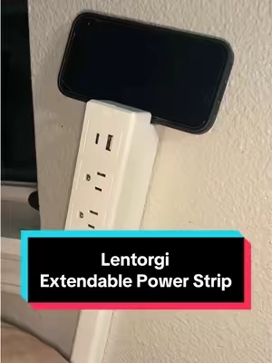 Lentorgi’s extremely useful extendable power strip🔌🤩 #tiktokshopspringglowup #homeimprovements #outletextender #outlet #homemusthaves 