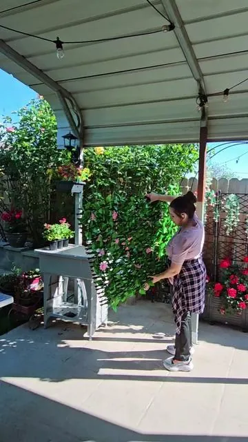 Cercado de pantas artificial, Pantas artificial, artificial plants, #artificialplants #greenish #tiktokshopcreatorpicks #plantas #artificialplants 
