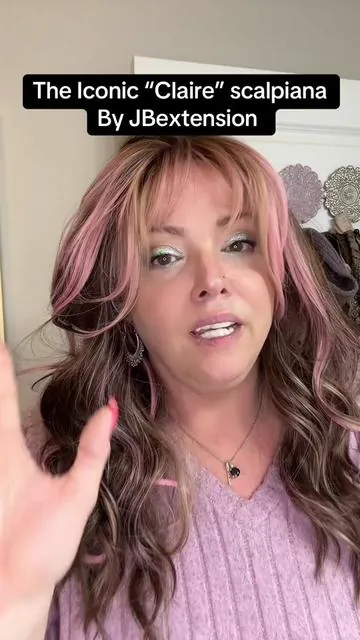She’s is iconic! The “Claire” scalpiana in the new camel pink color by @JBextension #jbextension #jbextensionwig #naturallookingwigs #camelpink #bestwigs 