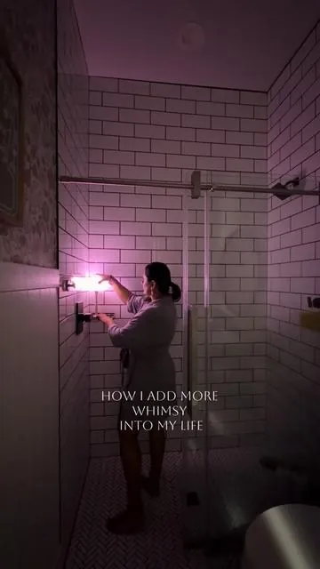 You deserve to have a little magic in your day ✨ #Showerlamp #whimsy #auroraborealis 