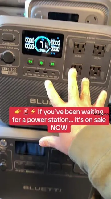 Big power, smaller price — the Elite 200 is on sale right now 🔥⚡ Perfect for home backup, camping, RVs, and emergency use, it can run your essentials when you need it most 🔋 Fast charging, strong output, and reliable performance make this a go-to for anyone serious about backup power 💪 Don’t wait — deals like this don’t last long and inventory moves fast 🚨💰 #solargenerator #solarpower #offgrid #prepper #bluetti 