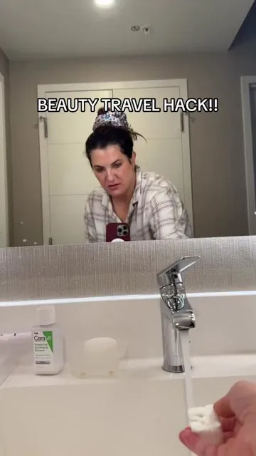 Will never not travel with these! Life saving and space saving! #travelhacks #compressedtowel #disposablewashcloth #skincare #disposabletowels 