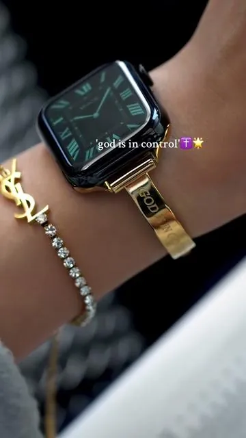 He is in  control 🔆✨#watchband #christiantiktok #YCZ#G4FreeSBD#godisincontrol#missair#TiktokShopSpringGlowUp#SpringBreak#bracelet #iwatch 