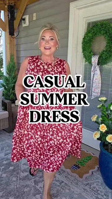Casual and comfy summer dress...several color and pattern options!@Zeagoo  #summerdresses #cuteoutfits #midsizefashion #springdress #CapCut 
