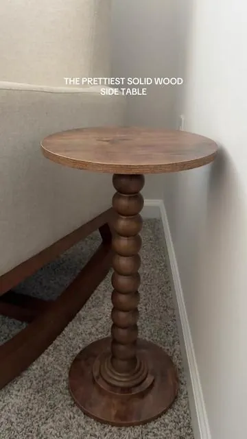 I think I need to order another 😍 #sidetable #endtable #woodtable #home #homedecor 