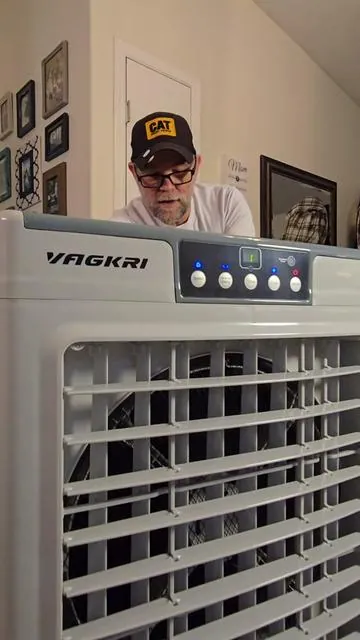 Evaporative Air Cooler, Swamp Cooler Perfect For Indoors Or Outdoors, Beat The Heat This Summer Without Expensive A/C Units #swampcooler  #ac #airconditioning #tiktokshopspringglowup #tiktokshopcreatorpicks @Rengue