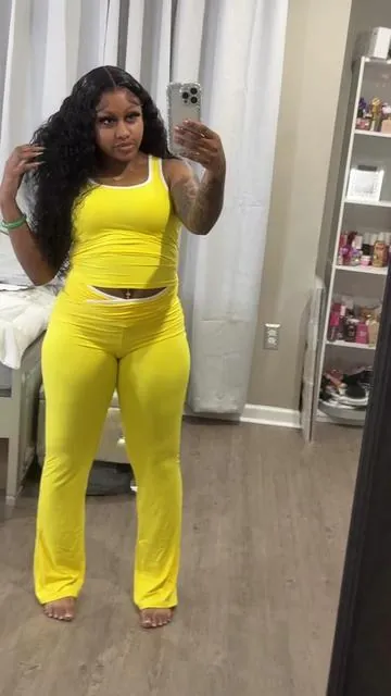 #fypシ #twopieceset #yellow #fyppppppppppppppppppppppp 