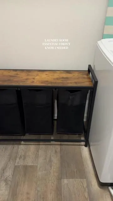 Didn’t know I needed this in my laundry room, but wow it’s saving my sanity!! #laundryhamper #laundryorganization #momhacks #Greenish #tiktokshopspringglowup 