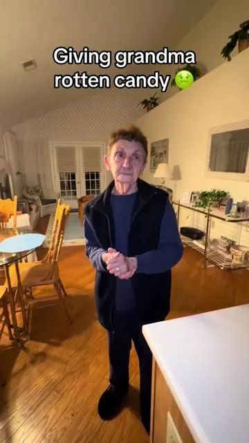 Yuck #grandma #fyp #grandma #grandmasoftiktok #candytasting 