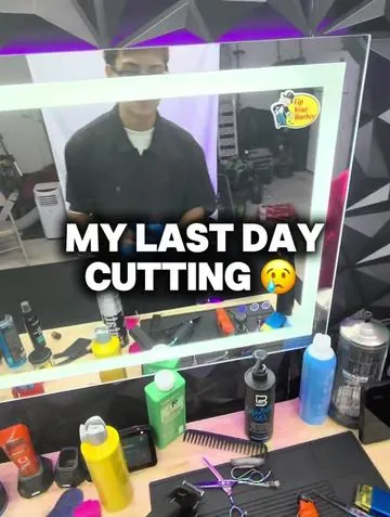 Last day cutting🥲 #txbarber #houstonbarber #rosenbergtx #taperfade #barberlife 