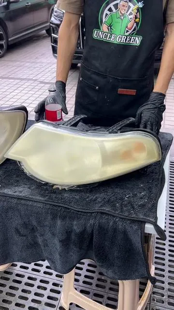 Don't let yellow headlights ruin your car's look! Our headlight cleaning service restores clarity, improves night visibility, and keeps your vehicle shining-safe, clean, and sharp. #detailing #detail #diamondclear #carlightcleaner #carlights