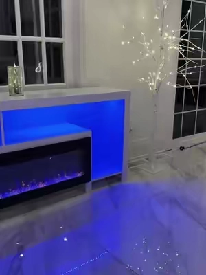 This 80” Fireplace TV Stand from Pukami is absolutely stunning! It does 12 Different Flame colors and 20 Different LED Colors. 750w-1500w of Heat and has 1-8 hour timer settings. It has a touchscreen Glass fireplace and comes with a remote. It holds up to 90” TVs. @PUKAMI #fireplacetvstand #fireplace #tvstand #furniture #tiktokshopcreatorpicks 