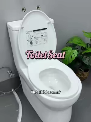 Tired of hidden germs? #videowave #ToiletSeat #QuickRelease #SoftClose #BathroomUpgrade #CleaningHacks #DeepClean #LifeHacks #HomeImprovement #TikTokMadeMeBuyIt #AmazonFinds #MustHaves #ShoppingHaul