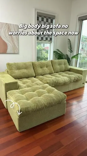 So comfy you’ll never want to leave 🟢 65% OFF- bright green modular sectional #sectionalsofa #bonelesssofa #modularsofa #cloudsofa #springsale 