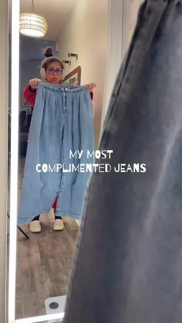 These jeans always gets me compliments! #jeans #jeansoutfit #womenwear #tiktokshopspringglowup #clothing 