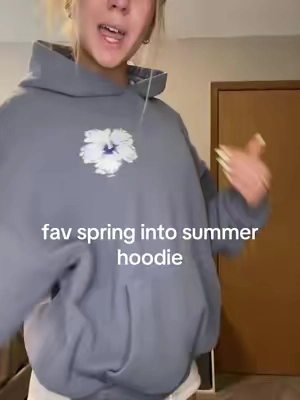 i can’t stop wearing this hoodie #spring #Summer #hoodie #blue #fyp 