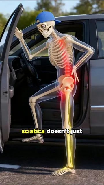 That sciatic nerve pain down your leg usually starts in the lower back. Here’s what helps#decompression #backpain #sciaticarelief #sciaticapain #herniateddisc #lowerbackpain #backcrack 
