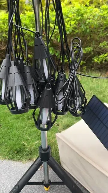 These Flacchi solar flame string lights look EXACTLY like vintage mini gas lanterns! They have a realistic flickering effect that gives off the absolute coziest warm glow at night. 🕯️🔥 Plus, they are 42 ft long and completely solar-powered! ☀️ #outdoorlighting #solarlights #homedecor #tiktokshopfinds #patiomakeover