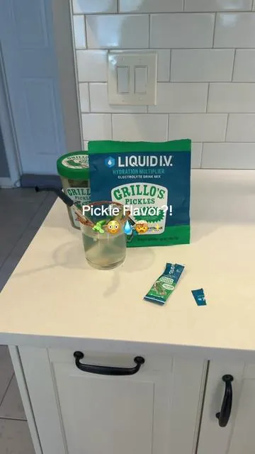 This limited-edition Liquid I.V. x Grillo’s Pickles flavor is a TikTok Shop exclusive with a pickle flavored hydration multiplier! @Liquid I.V. #liquidiv #electrolytes #tiktokshopcreatorpicks 