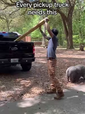 This is way better than hauling a trailer around everywhere! #truckbedextender #trucksoftiktok #pickuptruck #truckbed #hauling 