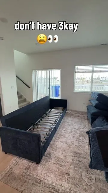 finally! a cloud couch you can afford…😍😍👀 …cloud couches are so comfortable but so overpriced on so many other sites. I was convinced we just wouldn’t be able to afford one. Then when I saw this one on TikTok shop and the five star reviews that it had with free shipping and a crazy cheap price. I decided it was worth trying it out. It got here quickly. It only took a few hours to put together and it was fully inflated and ready to sit on probably two hours after we put it together. If you’re ready for a living room upgrade, but you don’t have 3K either grab this one I promise it’s worth it! 