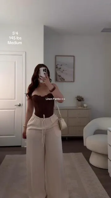 ootd🤎✨ #ootd #ootdinspo #outfitideas #linenpants #fashiontiktok 