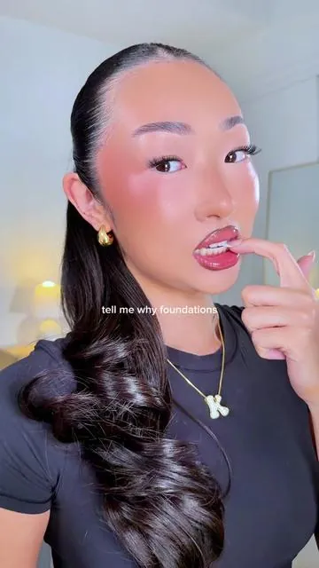 hands down the BEST skin tint + worth every single penny 🤏 @e.l.f. Cosmetics actually put their whole FOOT into making this skin tint… I am shook 😩 #elfpartner #elfCosmetics #eyeslipsface