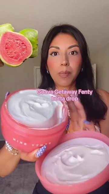 The one I linked is a limited-edition hydrating lip oil + mini body cream set in Guava Guava Getaway #guava #fentyskin #smellgood #softskin 