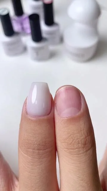 A little pink, a little milky white, and a whole lot of “wait… I love this”👀💕😉#gelxnails #fypage #nailideas #nailhacks #nailinspo 