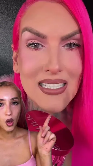 full coverage AND glow?! didn’t think that was possible 😱✨ well it is with the @SKINTIFIC US Store Pink Cushion Foundation 💖 @Jeffree Star  #ad #pinkcushion #skintific #foundation 