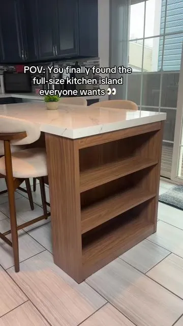 This kitchen island is almost gone 👀 only a few left in stock, so hurry and grab it now before everyone else does!  #TikTokShopFinds #KitchenMustHaves #HomeFinds #KitchenIsland #HomeUpgrade