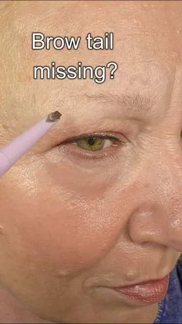 If your brow tail has disappeared, this is a simple way to bring it back so it still looks soft and natural. Matte pencils work especially well for brow tails. Linked in the cart. #browtail #sparsebrows #browtutorial #over50beauty #tiktokshop