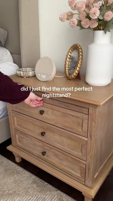 Yes, I really did. And there’s a new matching dresser!!   #nightstand #naturalwood #aestheticfurniture #bedroomfurniture 