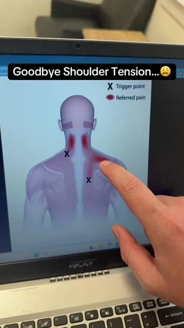 My favorite hands free massager for neck and shoulder tension! #massager #neckpain #shoulderpain #shoulderpainrelief #neckpainrelief 