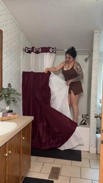 Cortina doble para baño superior linda de buena calidad #cortinaparabaño #cortinasdobles #cortinadebaño #bathroomcurtain #homedecorideas 