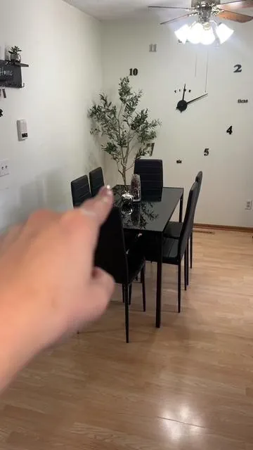 Envío gratis!!✅Lindo cómodo y moderno ✨ (2 paquetes de envío) Gizoon 5 piezas Juego de mesa de comedor de vidrio, cocina y sillas para 4, juegos de habitación moderno de cuero PU para el hogar, cocina, muebles de sala de estar, #diningset #furniture #chairs #comfortable #homedecor 