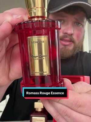 Testing the viral Baccarat 540 dupe Romass rouge essence #baccaratrouge540 #cologne #fragrance #fragrancetiktok #rouge540 
