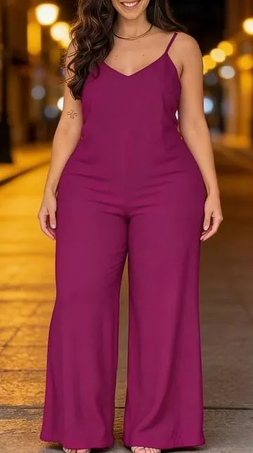 Women's Elegant Solid Color Strapless Jumpsuit#jumpsuit #casualoutfits #tiktokshop #spotlightfinds #OOTD  