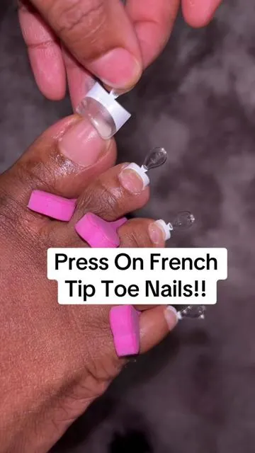 Oh I like these! I have all of their toe nails atop 😂🔥😍 #pressonnails #toenails #frenchtipnails #tiktokshop #nails 