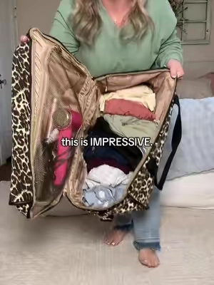 And I don’t have to pay to check a bag?! YES! #carryon #travelbag #dufflebag #carryonbag 