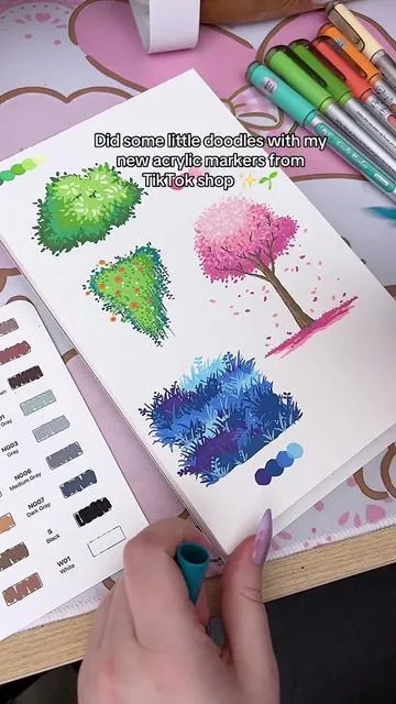 I got the 72 pack, they’ve been worth it so far! #acrylicmarkers #arttok 
