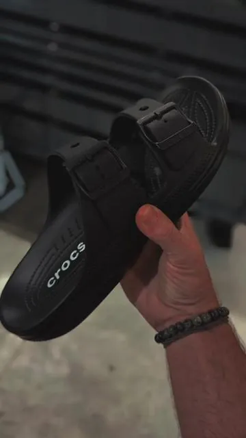 Crocs Men's Saturday Two-Strap Sandals #sandals #crocs #crocssaturdaysandals #twostrapslippers #slips 