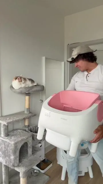 We finally found the best automatic litter box, and it’s actually affordable. #tiktokshopcreatorpicks #automaticlitterbox #litterbox #thereye #giftideas 