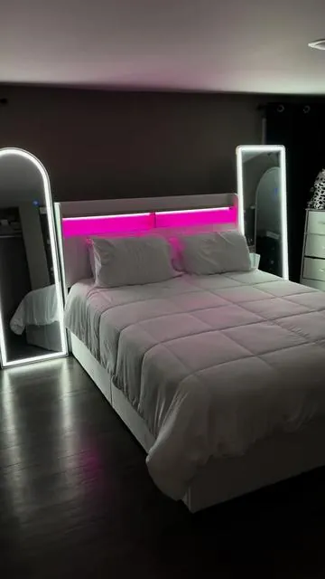 #led #bedroom #bed #fyp #viral 