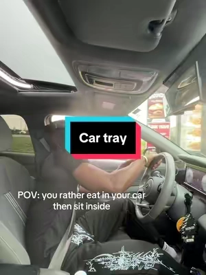 Might be the best invention of all time🤷🏾‍♂️ #cartray #careats #caraccessories 