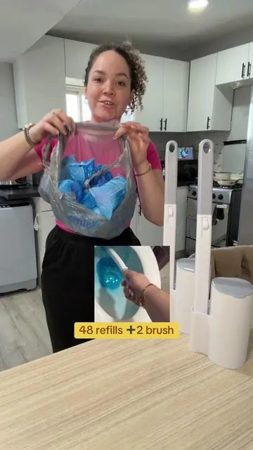 Toilet brush and refills cepillo para fregar el baño #