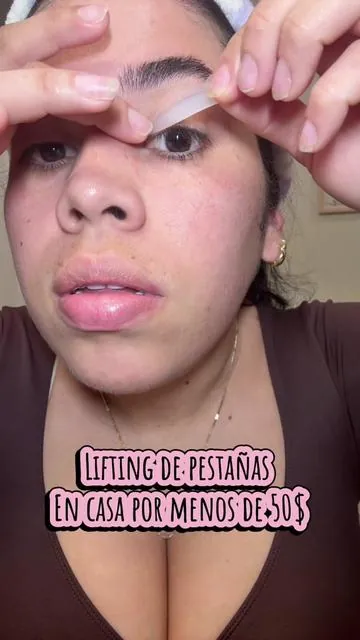 Rosado de pestañas en casa #lash #set #lift #women 