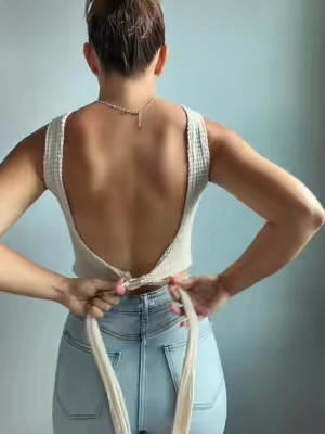 Obsessed with this backless top 