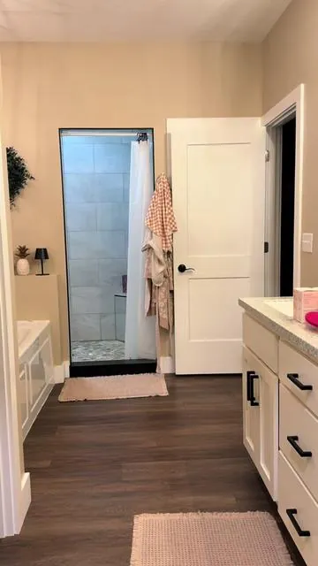 This makes great accessible storage in my bathroom! #organizer #organizerideas #rollingcart #bathroomorganization #multiuse 